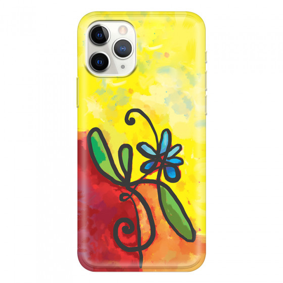 APPLE - iPhone 11 Pro Max - Soft Clear Case - Flower in Picasso Style