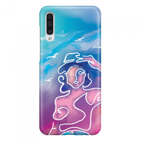 SAMSUNG - Galaxy A70 - 3D Snap Case - Lady With Seagulls