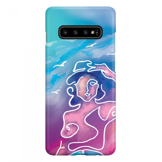 SAMSUNG - Galaxy S10 - 3D Snap Case - Lady With Seagulls