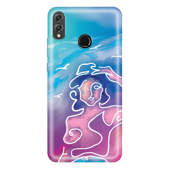 HONOR - Honor 8X - Soft Clear Case - Lady With Seagulls