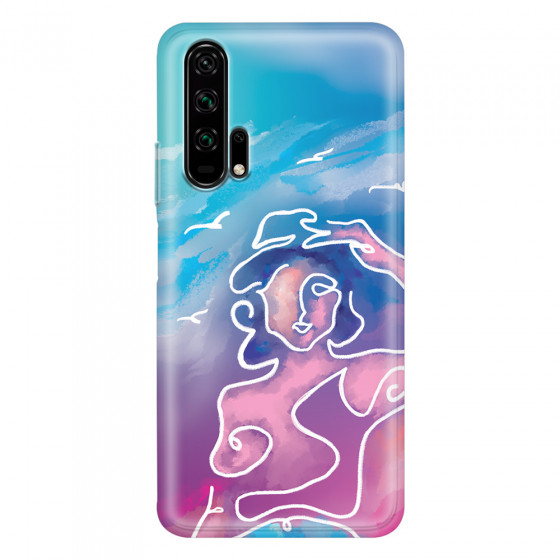 HONOR - Honor 20 Pro - Soft Clear Case - Lady With Seagulls