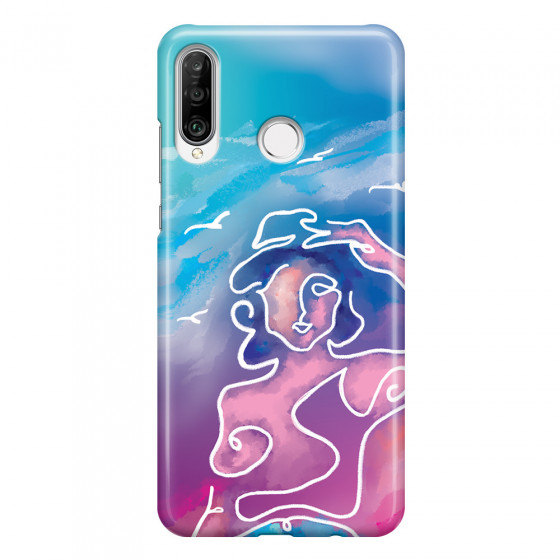 HUAWEI - P30 Lite - 3D Snap Case - Lady With Seagulls