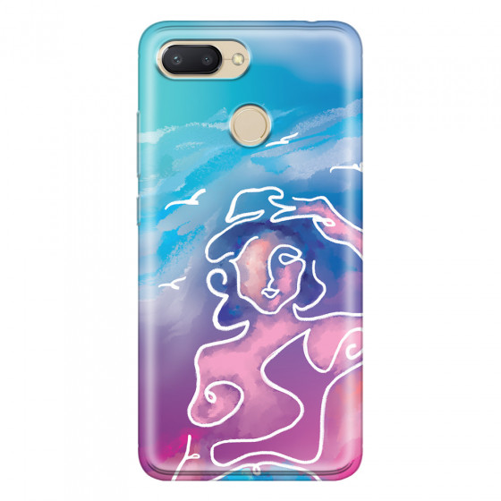 XIAOMI - Redmi 6 - Soft Clear Case - Lady With Seagulls