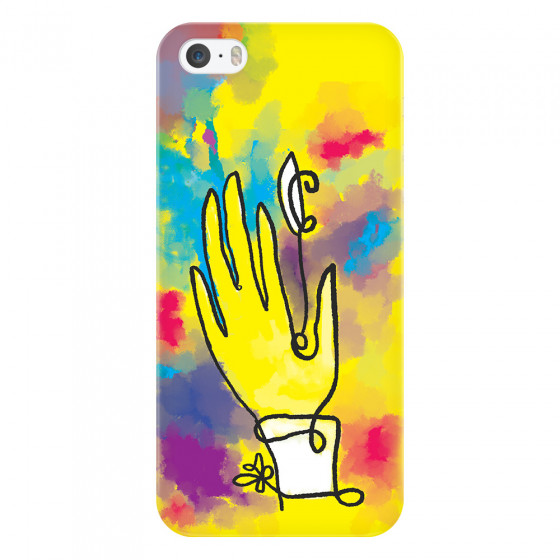 APPLE - iPhone 5S/SE - 3D Snap Case - Abstract Hand Paint