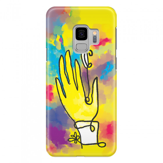 SAMSUNG - Galaxy S9 - 3D Snap Case - Abstract Hand Paint
