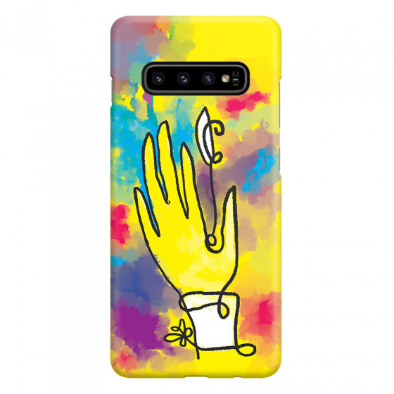 SAMSUNG - Galaxy S10 - 3D Snap Case - Abstract Hand Paint