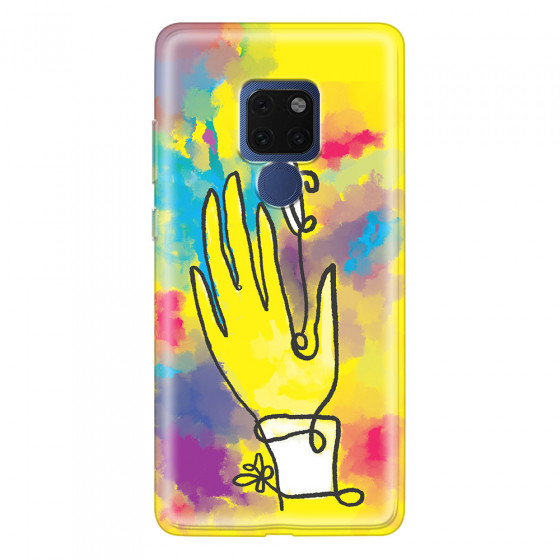 HUAWEI - Mate 20 - Soft Clear Case - Abstract Hand Paint