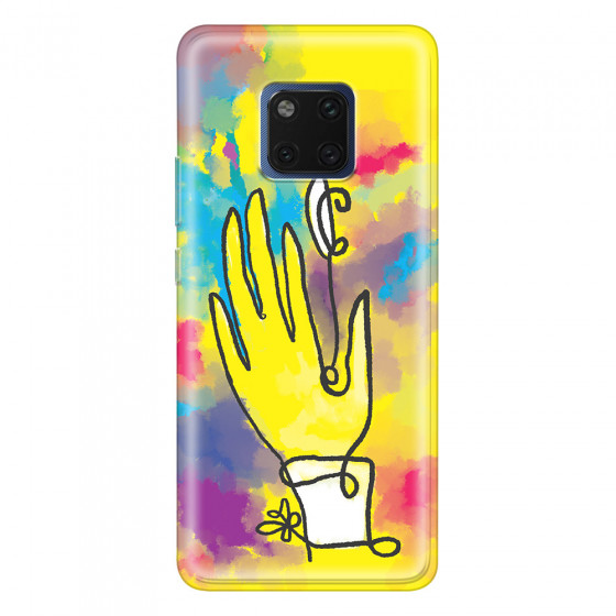 HUAWEI - Mate 20 Pro - Soft Clear Case - Abstract Hand Paint