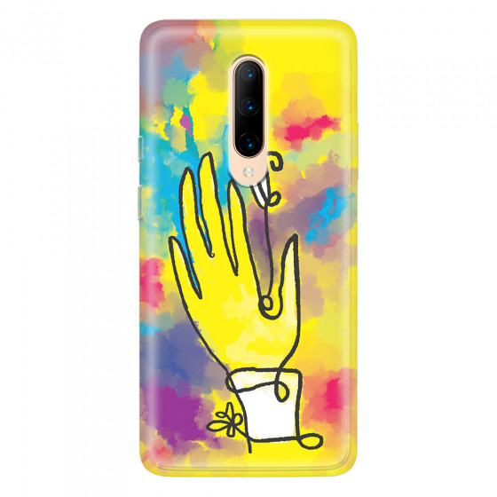 ONEPLUS - OnePlus 7 Pro - Soft Clear Case - Abstract Hand Paint