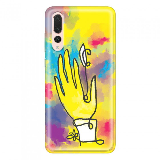 HUAWEI - P20 Pro - Soft Clear Case - Abstract Hand Paint