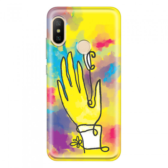 XIAOMI - Mi A2 Lite - Soft Clear Case - Abstract Hand Paint