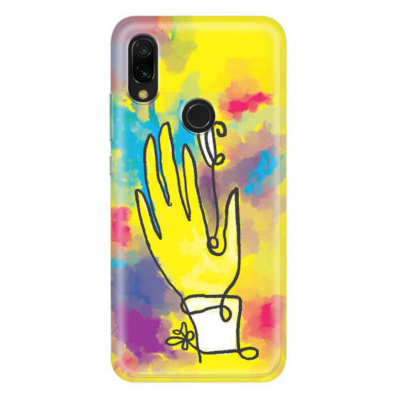 XIAOMI - Redmi 7 - Soft Clear Case - Abstract Hand Paint