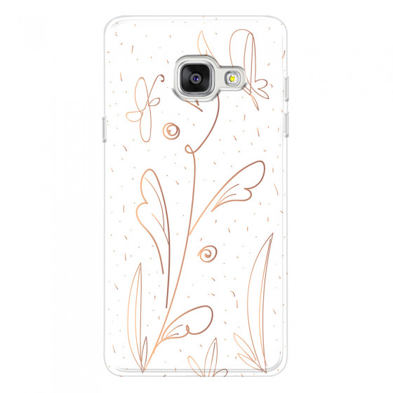 SAMSUNG - Galaxy A3 2017 - Soft Clear Case - Flowers In Style