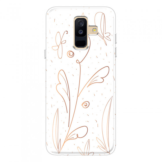 SAMSUNG - Galaxy A6 Plus 2018 - Soft Clear Case - Flowers In Style