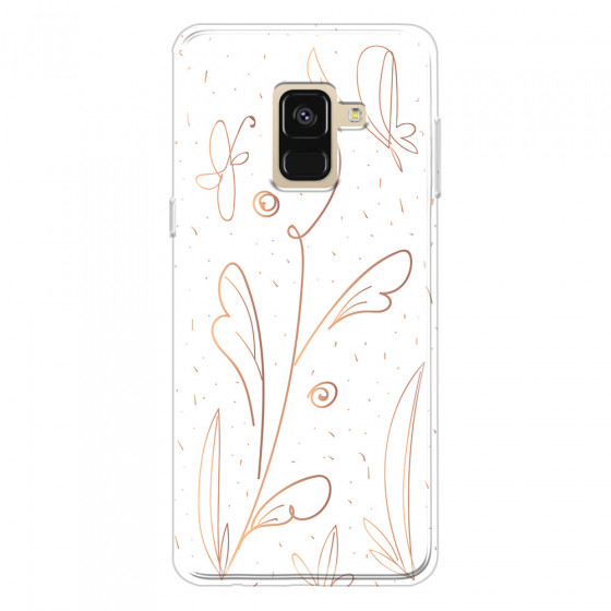 SAMSUNG - Galaxy A8 - Soft Clear Case - Flowers In Style