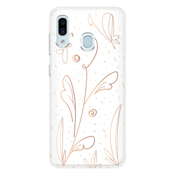 SAMSUNG - Galaxy A20 / A30 - Soft Clear Case - Flowers In Style