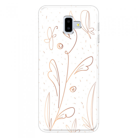 SAMSUNG - Galaxy J6 Plus 2018 - Soft Clear Case - Flowers In Style