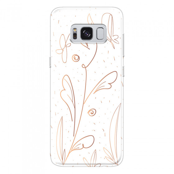 SAMSUNG - Galaxy S8 - Soft Clear Case - Flowers In Style