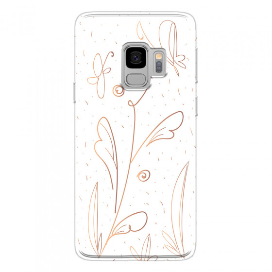 SAMSUNG - Galaxy S9 - Soft Clear Case - Flowers In Style