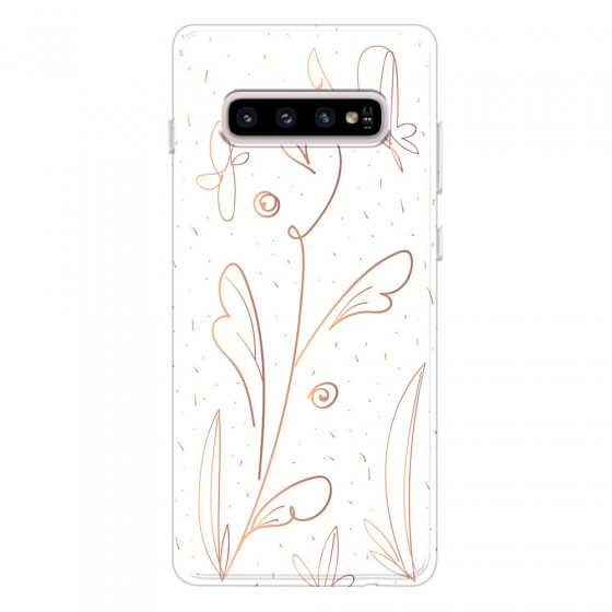 SAMSUNG - Galaxy S10 - Soft Clear Case - Flowers In Style