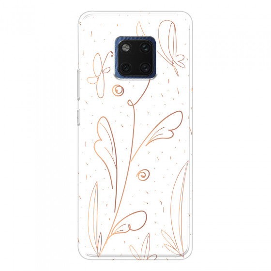 HUAWEI - Mate 20 Pro - Soft Clear Case - Flowers In Style