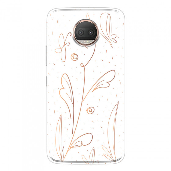 MOTOROLA by LENOVO - Moto G5s Plus - Soft Clear Case - Flowers In Style