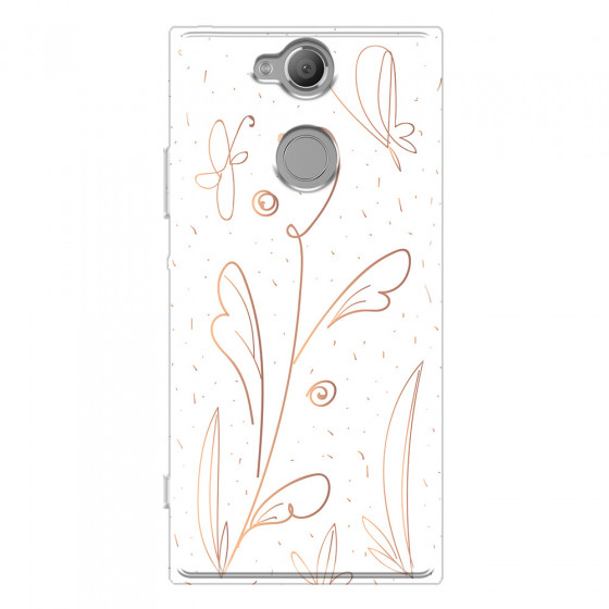 SONY - Sony Xperia XA2 - Soft Clear Case - Flowers In Style