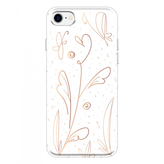 APPLE - iPhone 7 - Soft Clear Case - Flowers In Style