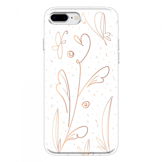 APPLE - iPhone 8 Plus - Soft Clear Case - Flowers In Style