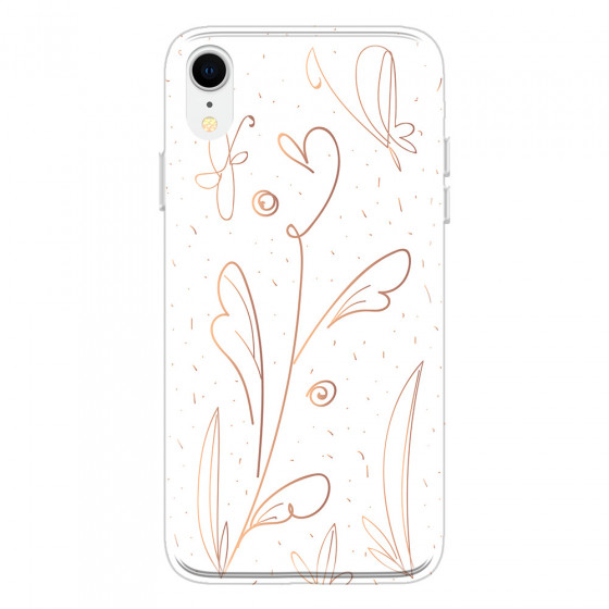 APPLE - iPhone XR - Soft Clear Case - Flowers In Style
