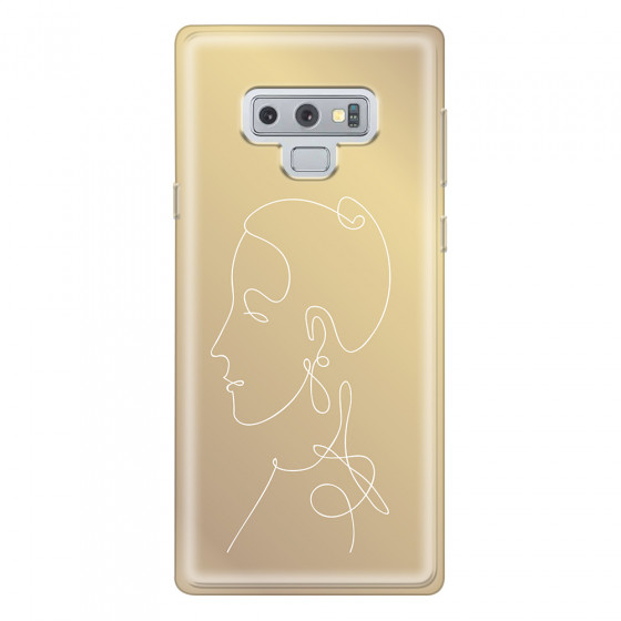 SAMSUNG - Galaxy Note 9 - Soft Clear Case - Golden Lady