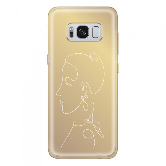 SAMSUNG - Galaxy S8 - Soft Clear Case - Golden Lady