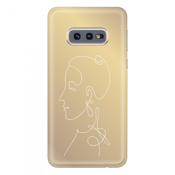 SAMSUNG - Galaxy S10e - Soft Clear Case - Golden Lady