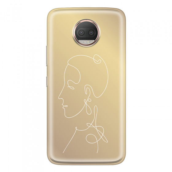 MOTOROLA by LENOVO - Moto G5s Plus - Soft Clear Case - Golden Lady