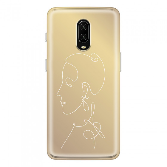 ONEPLUS - OnePlus 6T - Soft Clear Case - Golden Lady