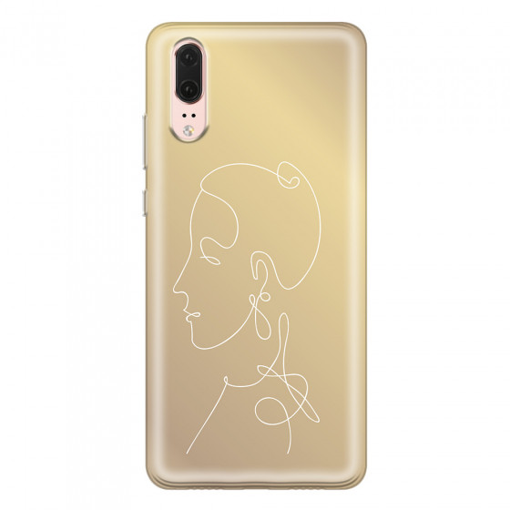 HUAWEI - P20 - Soft Clear Case - Golden Lady