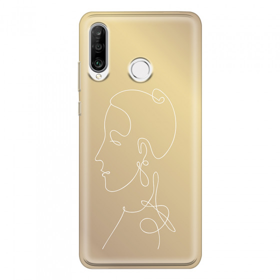 HUAWEI - P30 Lite - Soft Clear Case - Golden Lady