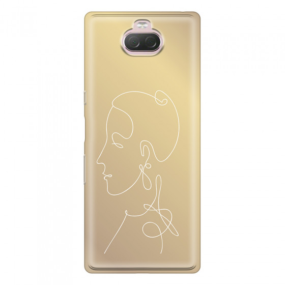 SONY - Sony Xperia 10 - Soft Clear Case - Golden Lady