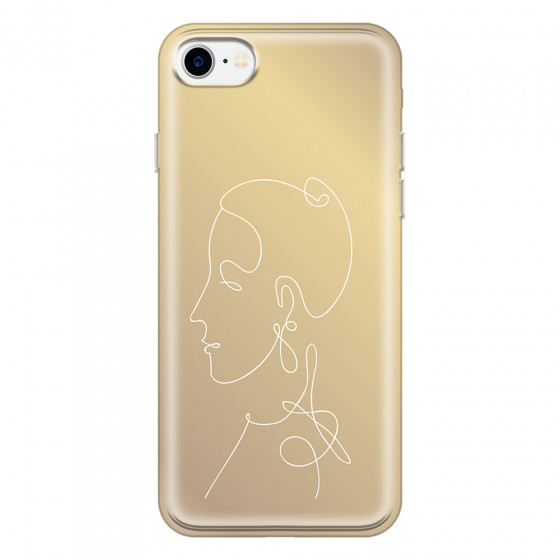 APPLE - iPhone 7 - Soft Clear Case - Golden Lady