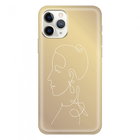 APPLE - iPhone 11 Pro - Soft Clear Case - Golden Lady