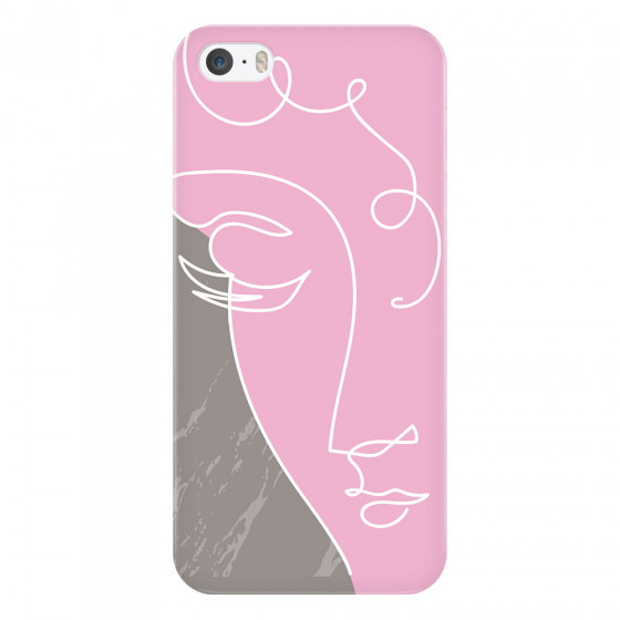 APPLE - iPhone 5S/SE - 3D Snap Case - Miss Pink