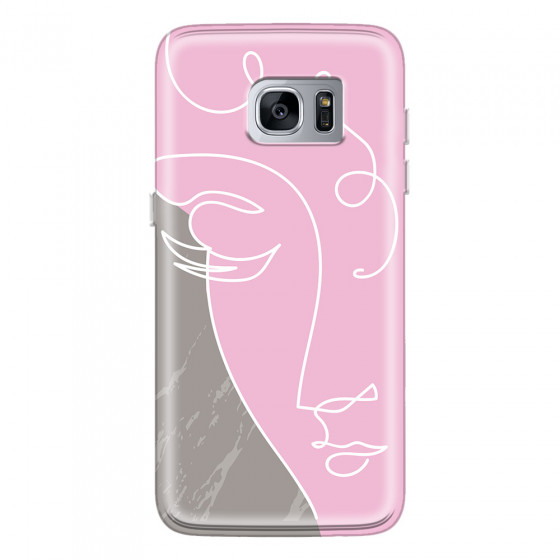 SAMSUNG - Galaxy S7 Edge - Soft Clear Case - Miss Pink