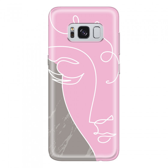 SAMSUNG - Galaxy S8 Plus - Soft Clear Case - Miss Pink