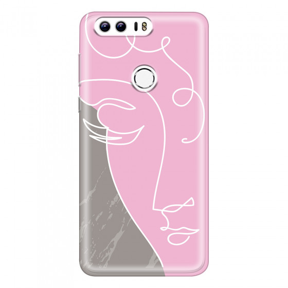 HONOR - Honor 8 - Soft Clear Case - Miss Pink