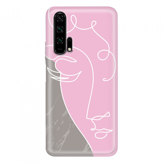 HONOR - Honor 20 Pro - Soft Clear Case - Miss Pink