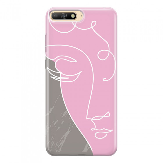HUAWEI - Y6 2018 - Soft Clear Case - Miss Pink