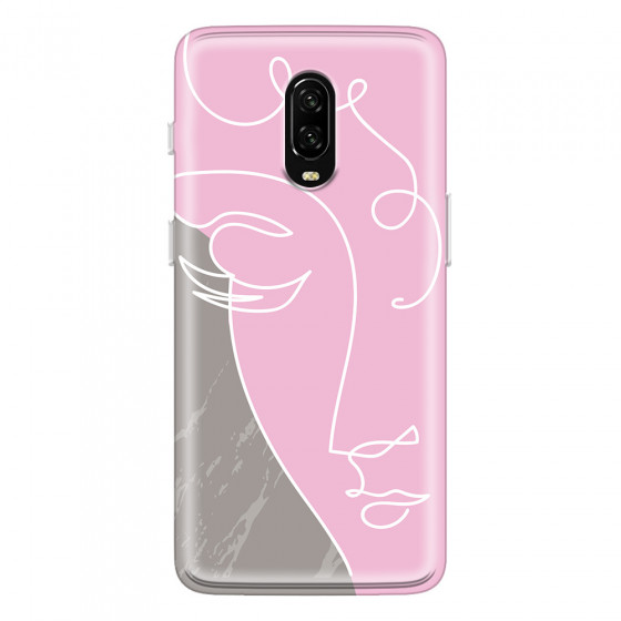 ONEPLUS - OnePlus 6T - Soft Clear Case - Miss Pink