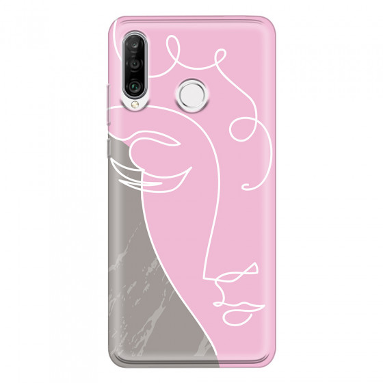HUAWEI - P30 Lite - Soft Clear Case - Miss Pink