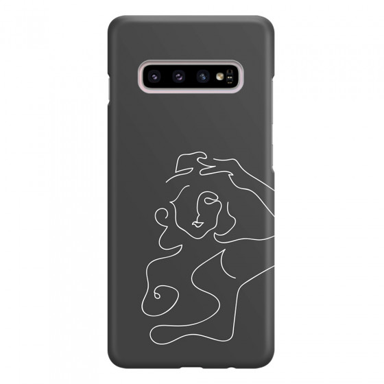SAMSUNG - Galaxy S10 Plus - 3D Snap Case - Grey Silhouette