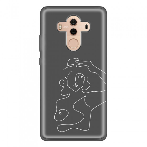 HUAWEI - Mate 10 Pro - Soft Clear Case - Grey Silhouette